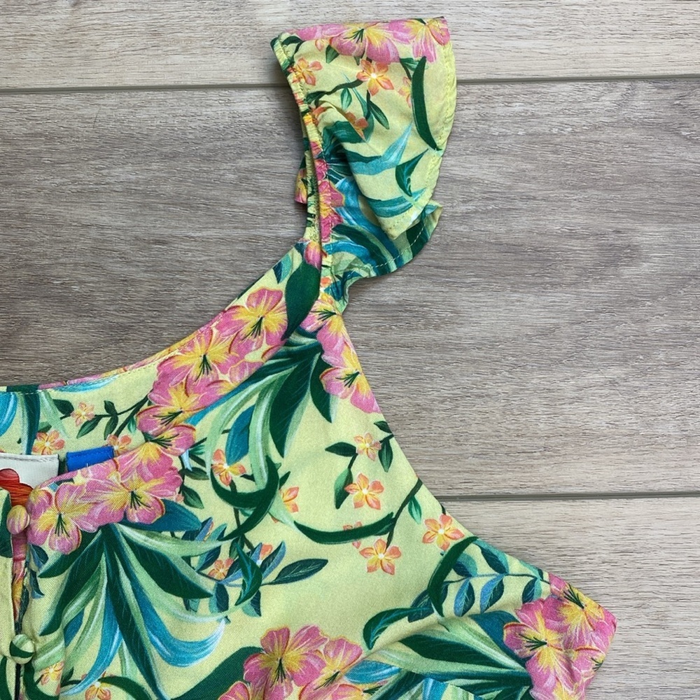 Farm Rio‎ Floral Ruffle Tank Top - Picture 4 of 16